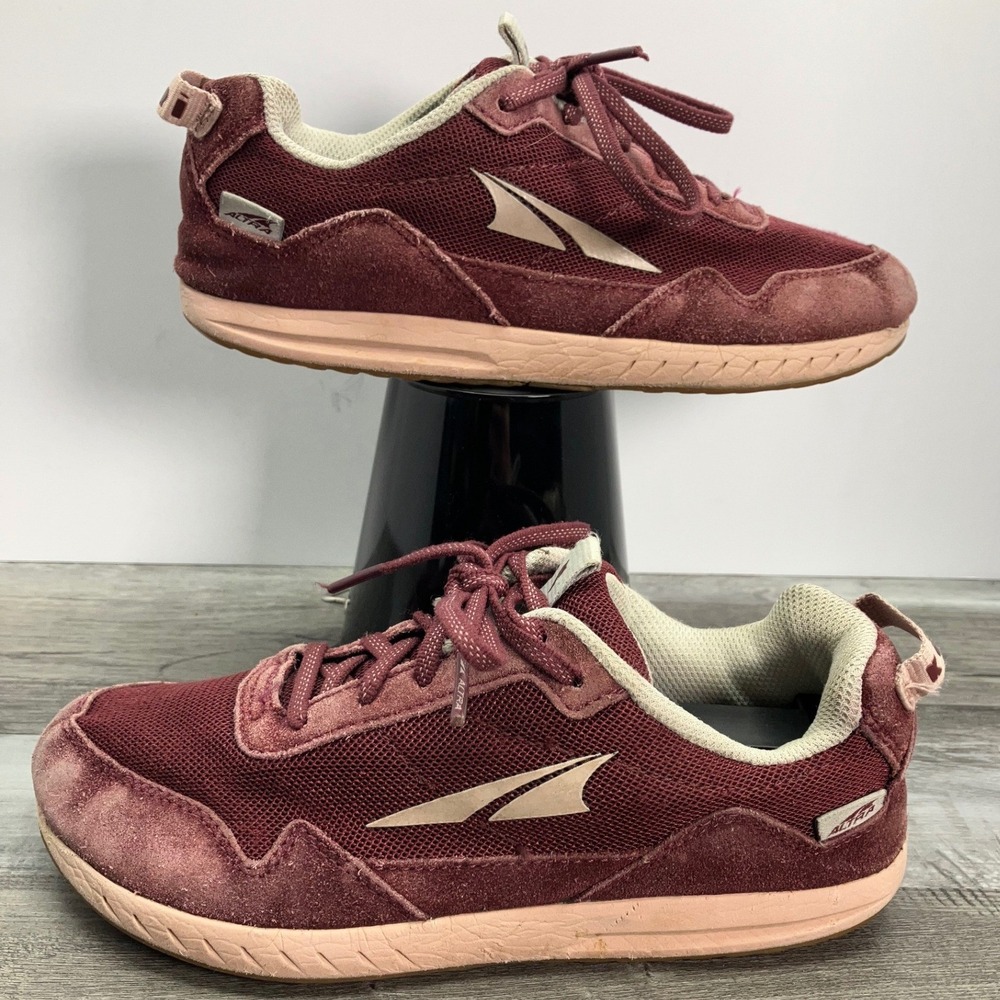 Altra Kokiri Youth Burgundy Suede Mesh Sneakers AL0A4PE4607 US 3 EU 35 UK 2